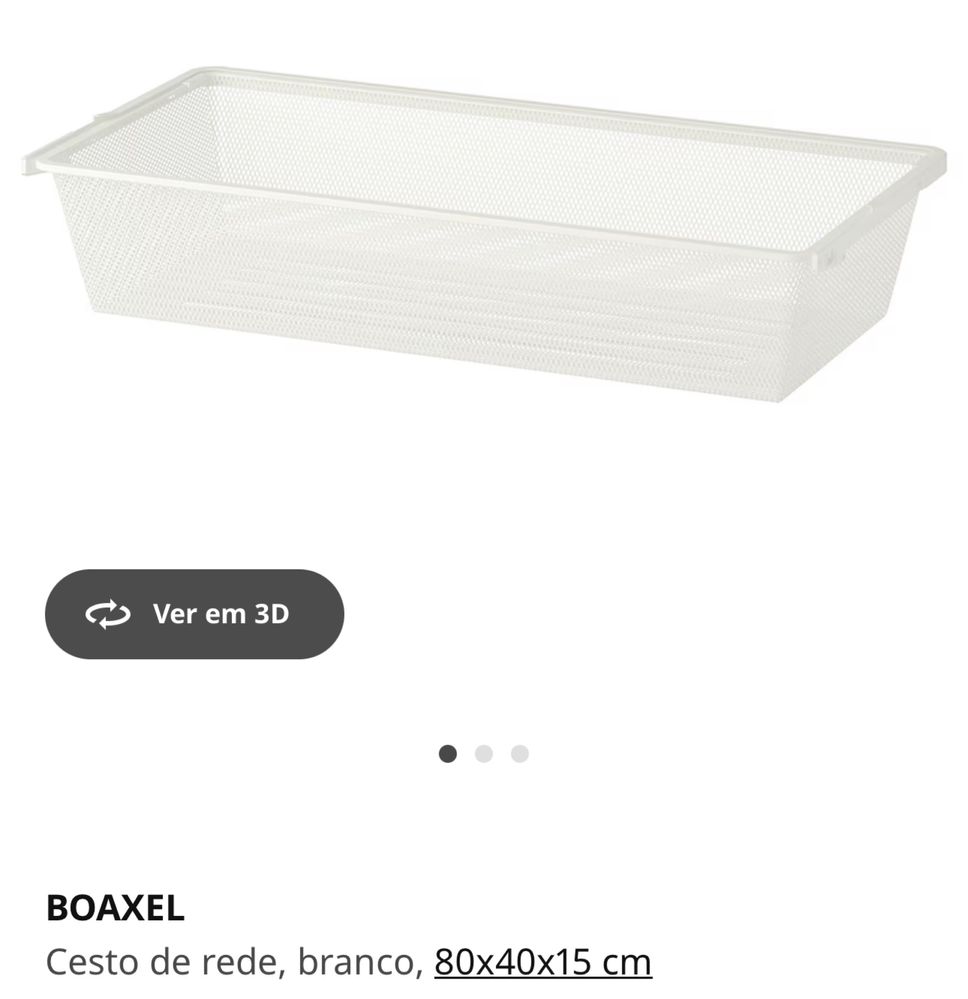 Roupeiro Boaxel Ikea componentes