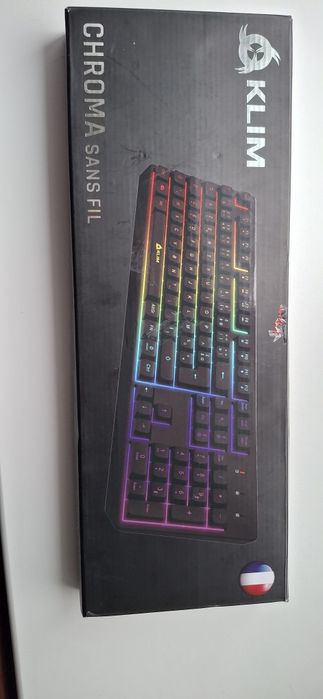 Безпровідна водозахисна ігрова клавіатура KLIM Chroma Wireless 2.4G, R