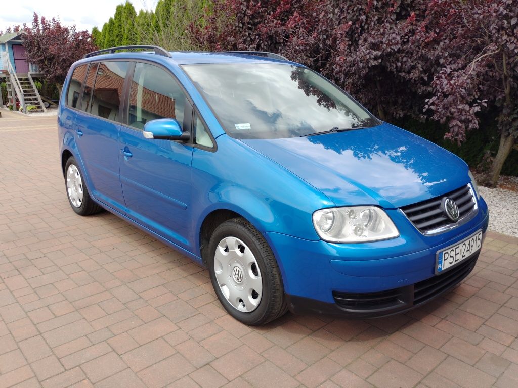 VW Touran 1,6i 2004r 7-osób 6-biegów KLIMATRONIK TEMPOMAT zamiana