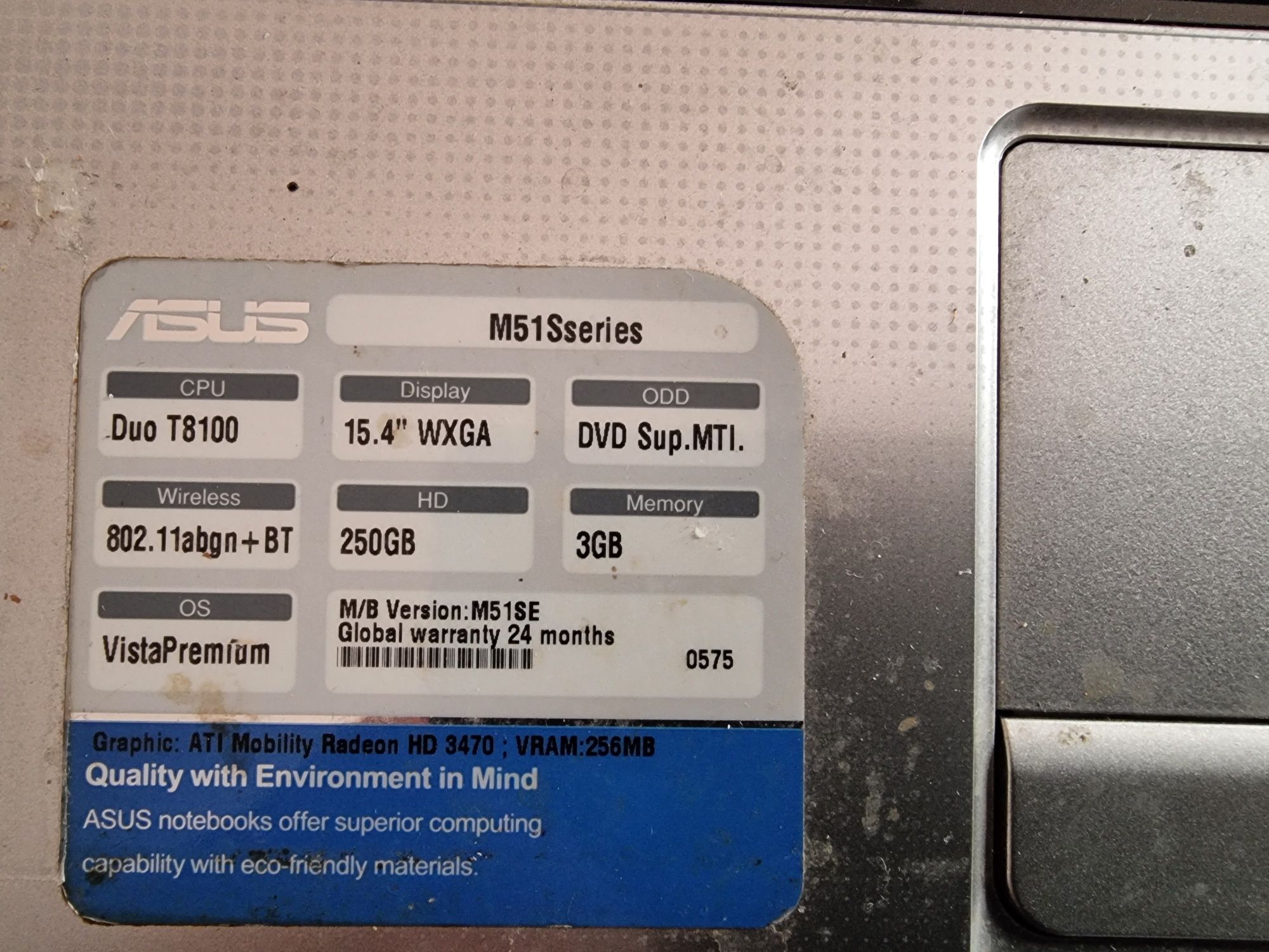 ASUS 51Series para peças