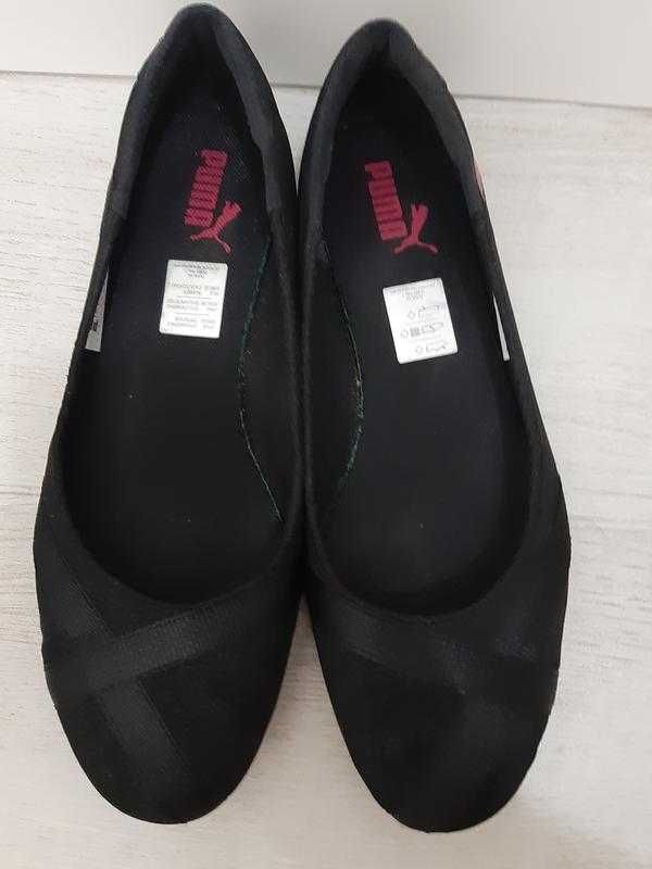 Черные туфли на низком ходу балетки пума кроссовки оригинал от Puma
