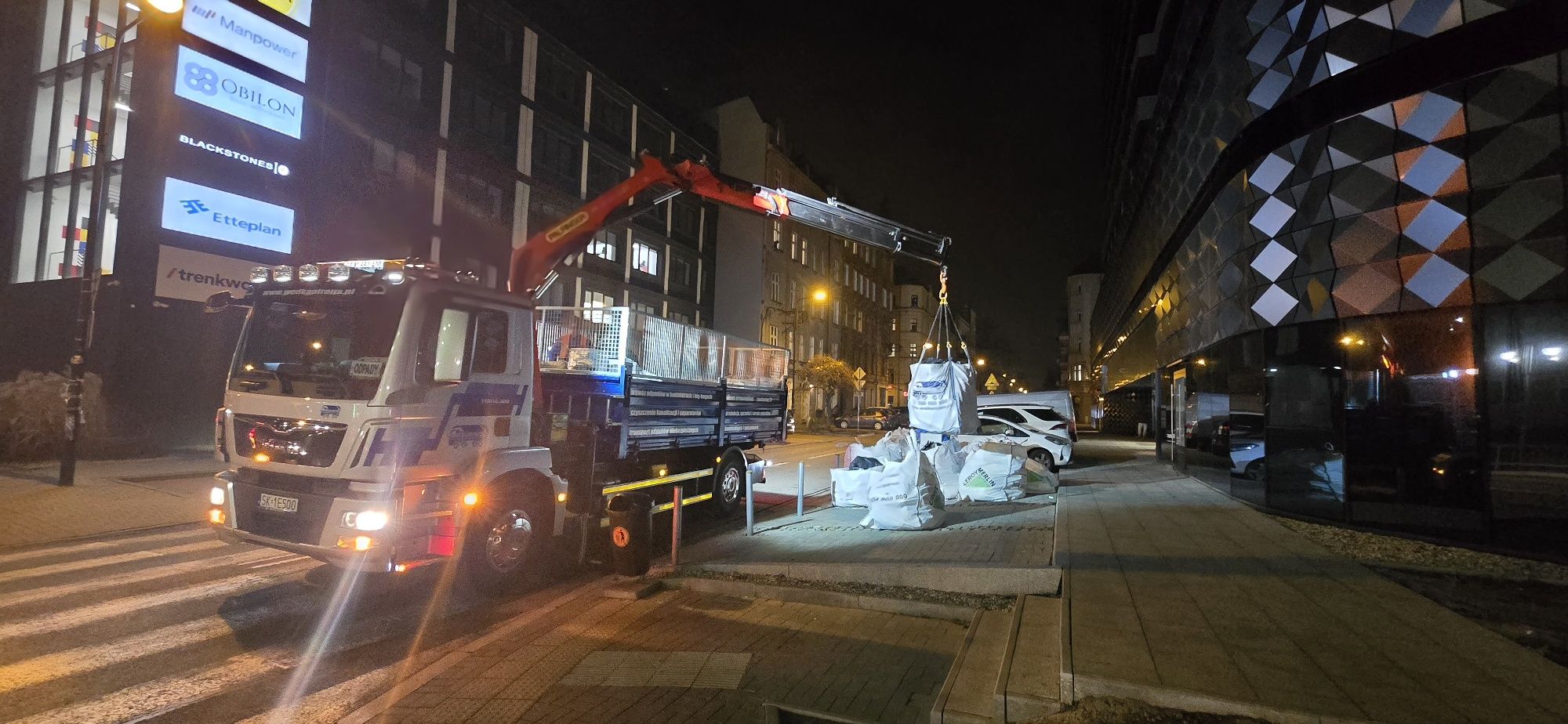 BIG-BAG kontener worek wywóz gruz remont odpady meble budowlane śmieci
