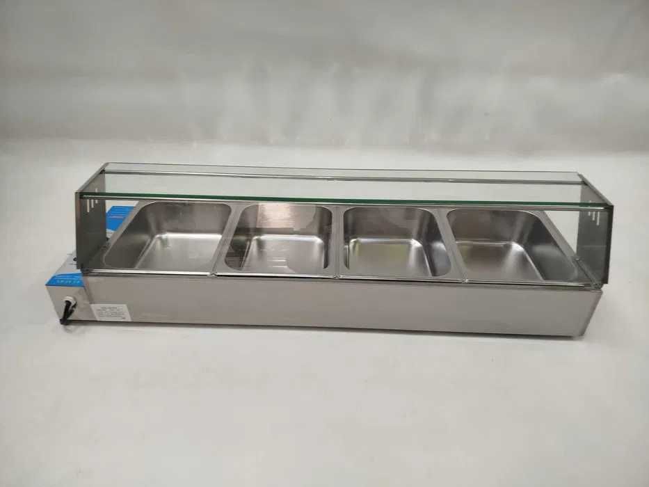 Vitrine Banho-Maria Com Cuvetes GN 1/2- NOVA