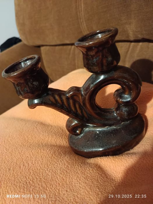 Świecznik z okresu PRL-U