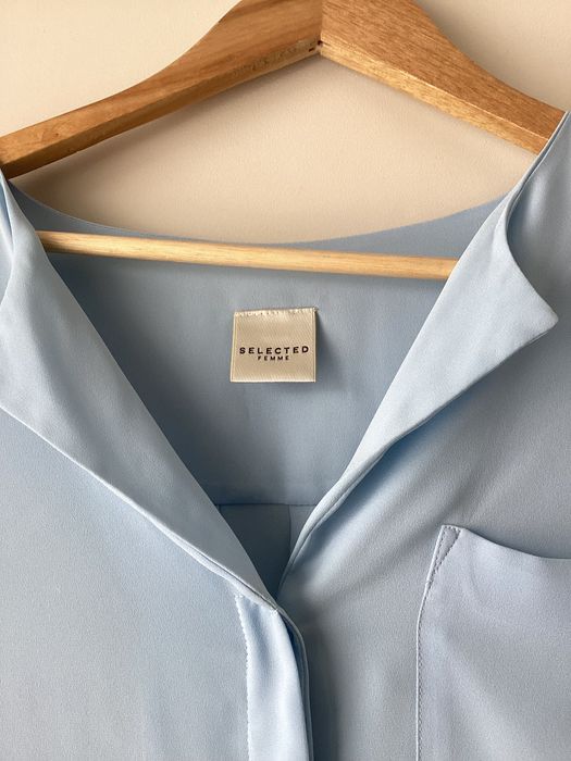 Koszula błękitna oversize rozmiar 36