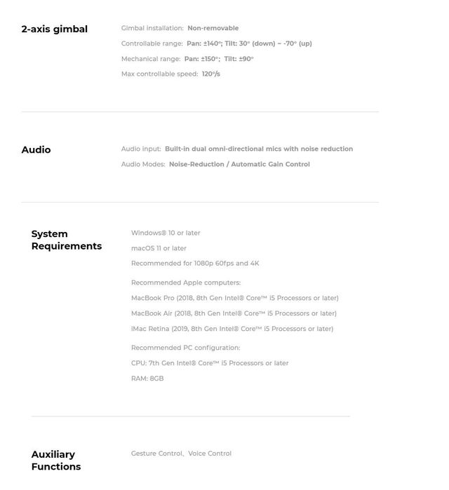 Obsbot Tiny 2 4k - Webcam
