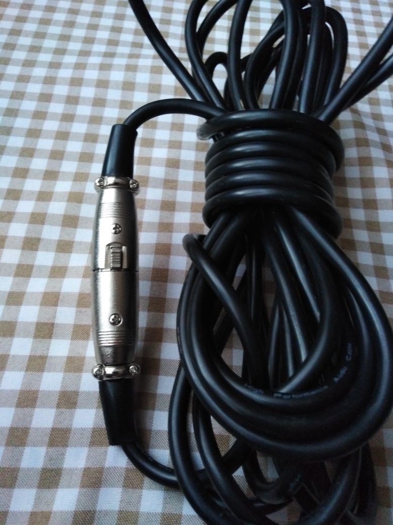 Kabel, przewód audio, mikrofon 3 Pin, 6,20cm.