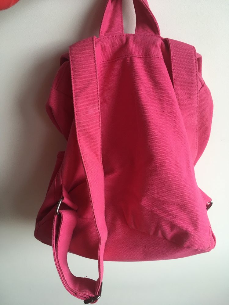 Plecak różowy materiałowy Abercrombie &Fitch