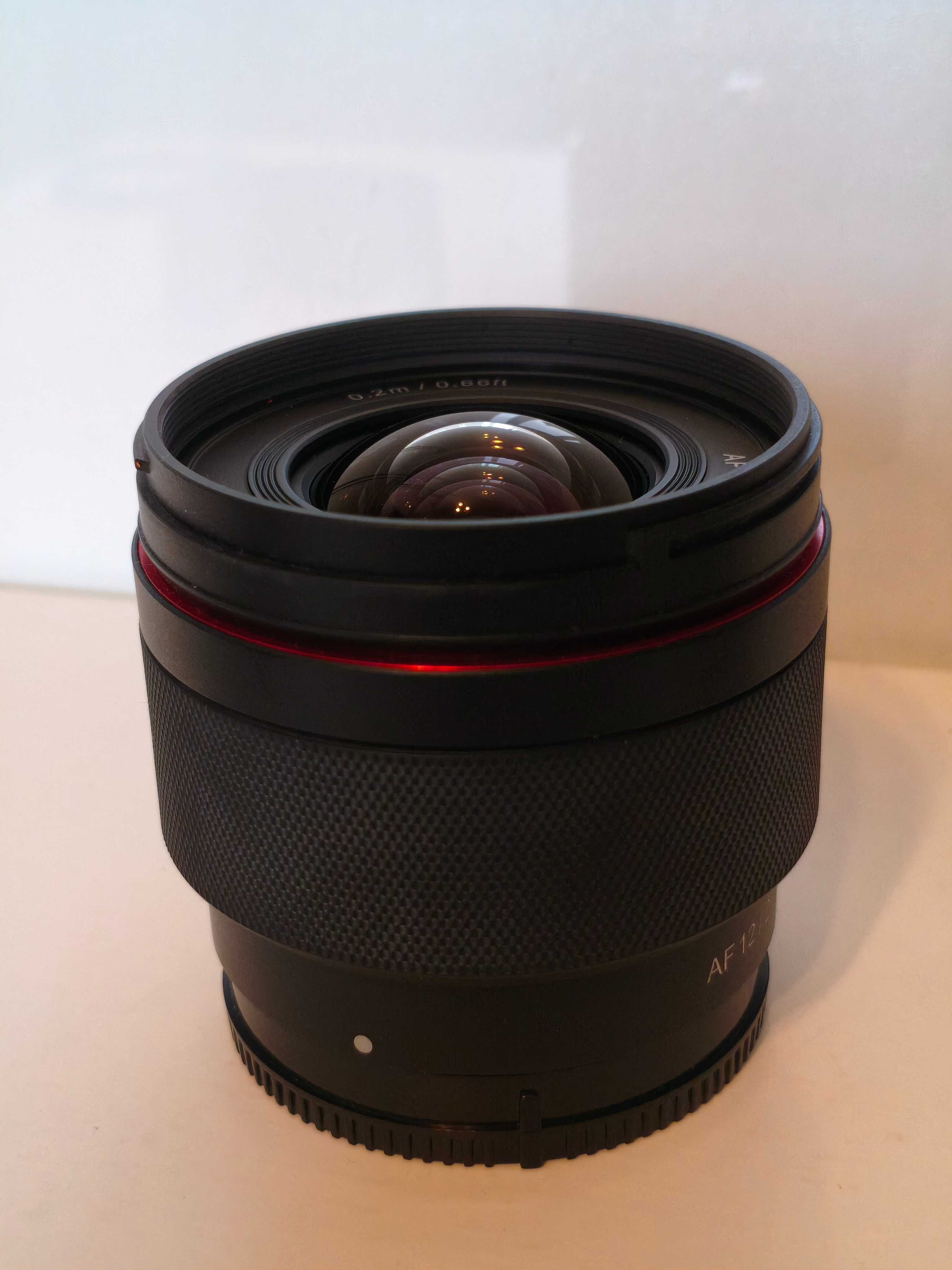 Obiektyw Samyang AF 12 mm f/2.0 E (Sony E), stan bdb+, szkła idealny