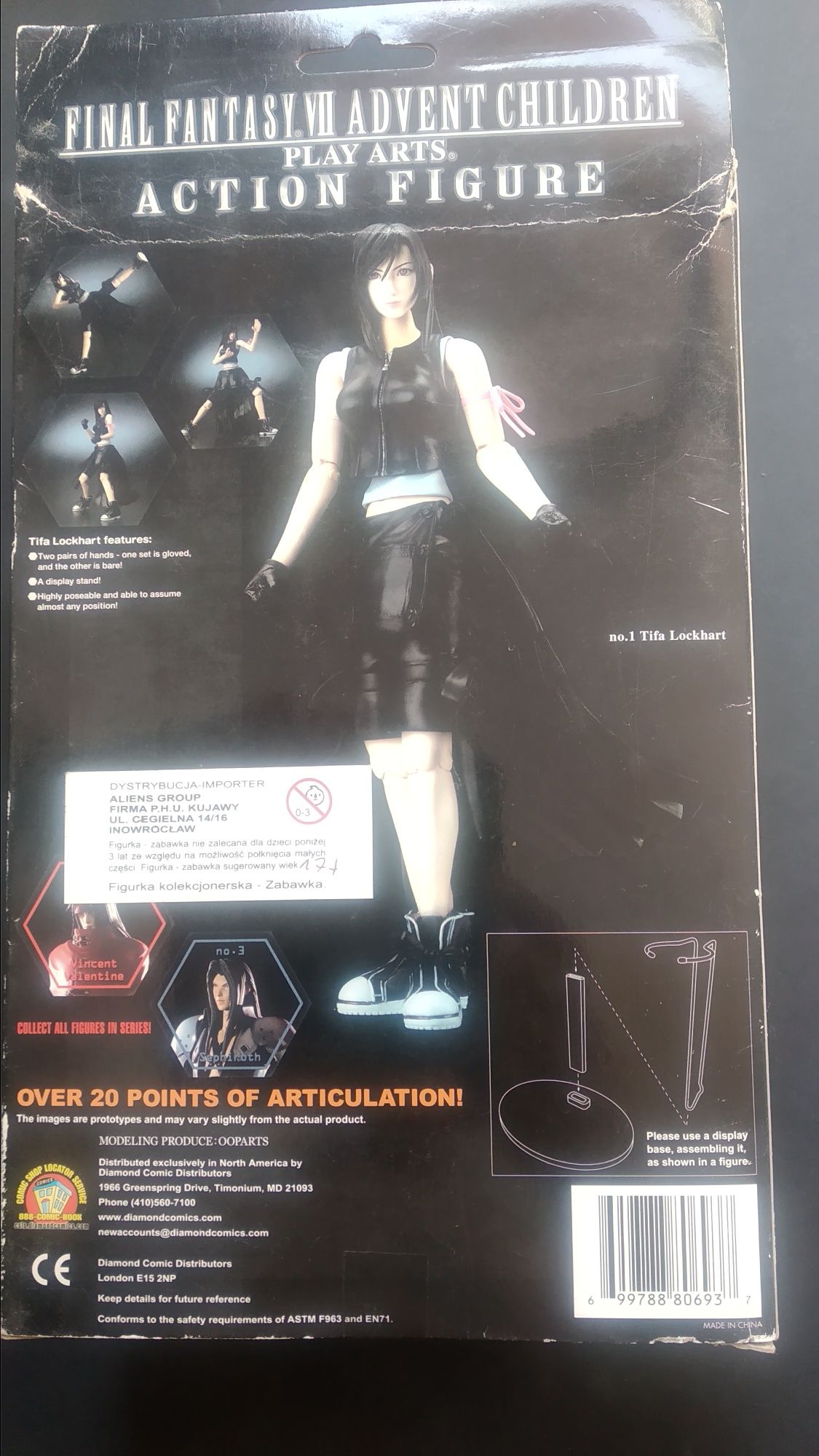 Final Fantasy - Advent Children. Action Figure, Cloud & Fenrir, Tifa