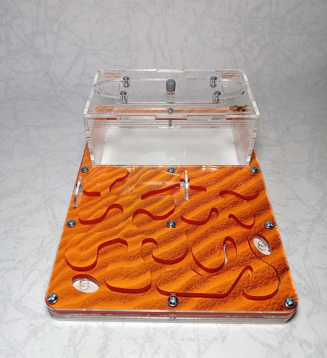 Мурашина ферма (формікарій) акрилова горизонтальна + мурахи. Комплект