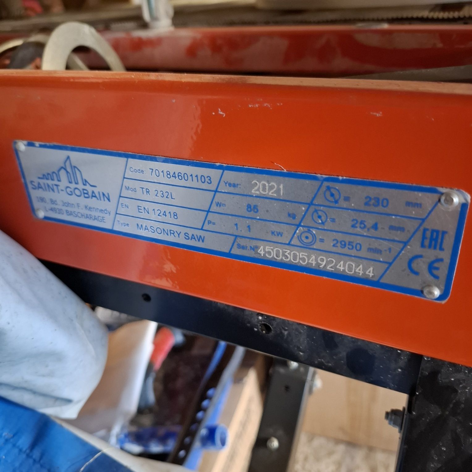 Przecinarka do plytek Norton Clipper TR232L