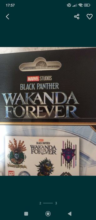 Autocolantes wakanda black pantera selado
