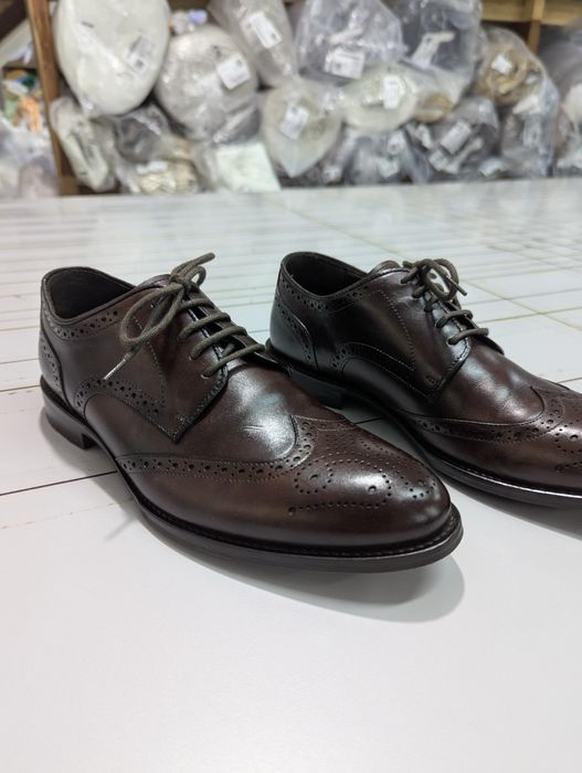 Чоловічі шкіряніі туфлі Prato (Польща). Устілка 26см