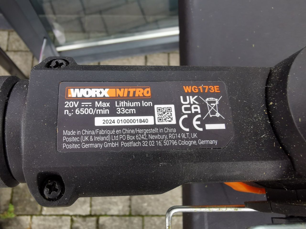Podkaszarka Worx Nitro Wg173e.9 bez baterii