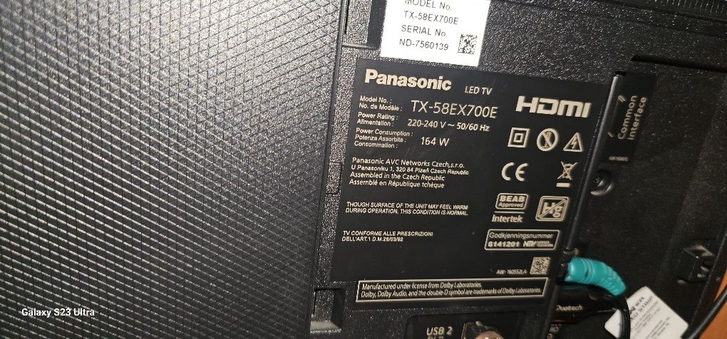 Panasonic TX 58EX700E 58 cali