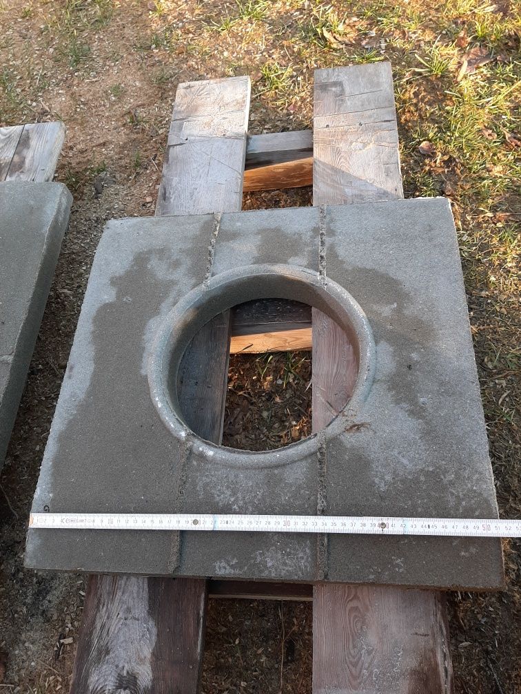 Płyta przykrywająca czapa betonowa komin dymowy 51cmx51cm