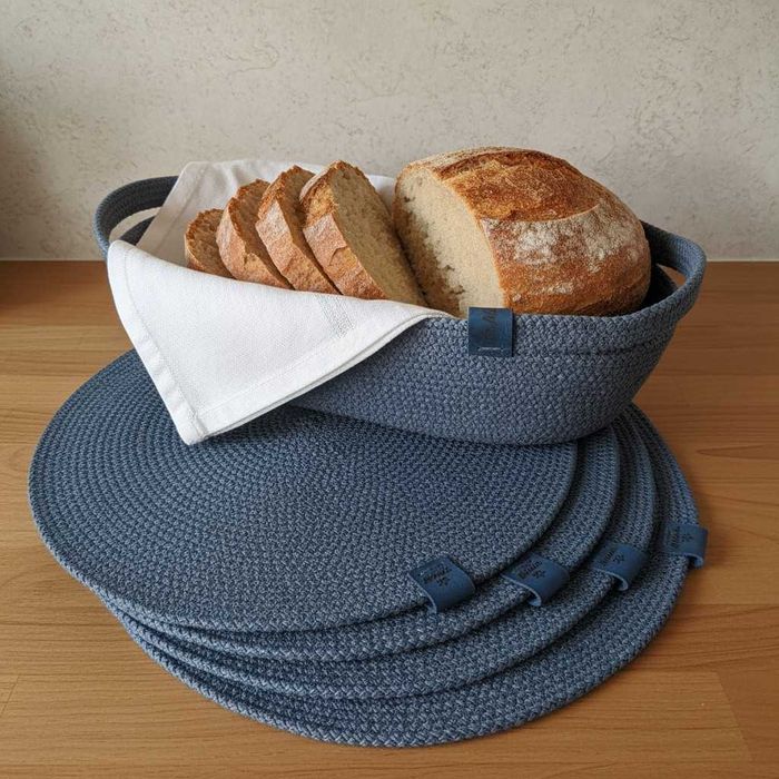 Набір з 4 шт. підтарільників 30 см і кошика овального (колір на вибір)