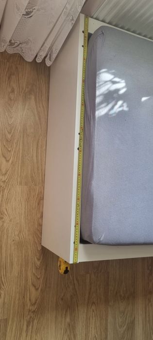 Łóżko Malm Ikea komplet z materacem pojedyncze