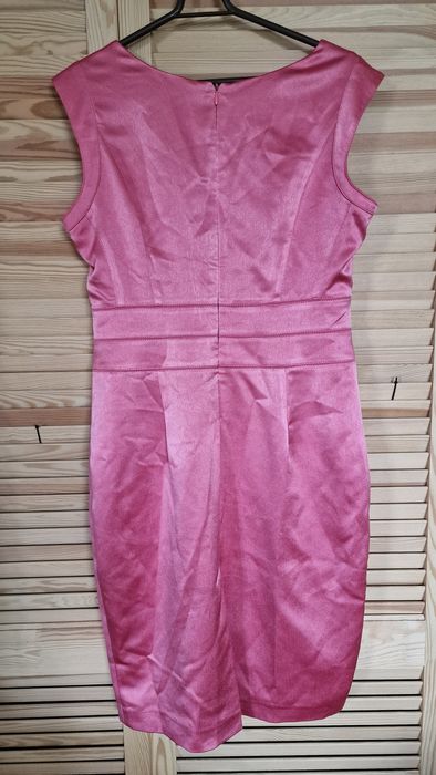 Różowa sukienka wesele sylwester 42 44 wymiana garderoby