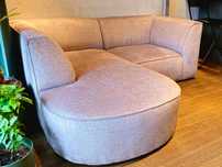 Designerska sofa narożna Christian Lacroix, 3-osobowa