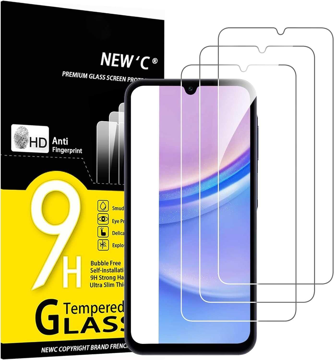 3x Szkło Hartowane do Samsung Galaxy A15 4G / A15 5G