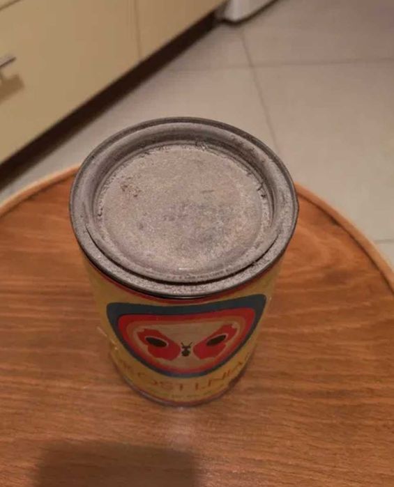 Pokost lniany puszka z 1982 roku! 1L Kapsuła czasu