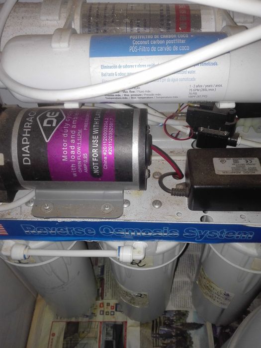 Sistema osmose 5 filtros com bomba e tanque