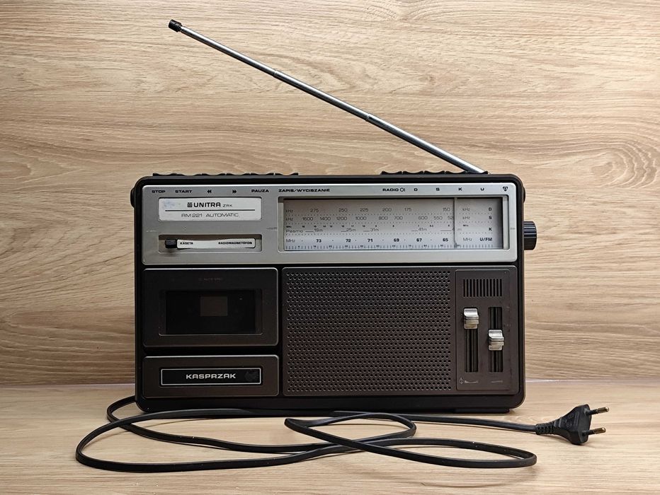 Radiomagnetofon Kasprzak RM 221, vintage, PRL