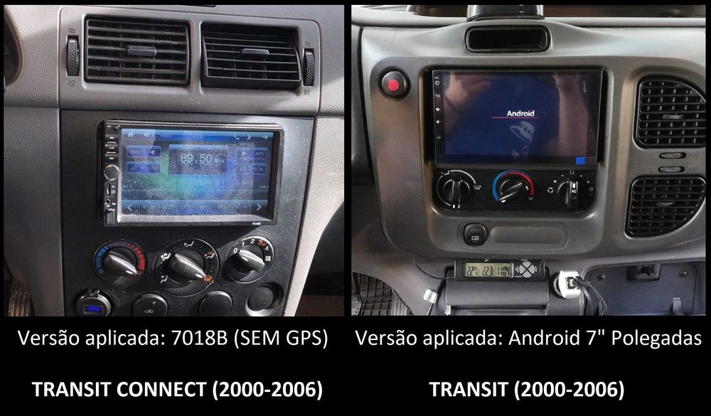 Rádio 2DIN • FORD Transit / Connect (1994 a 2013) • Android [4+32GB]