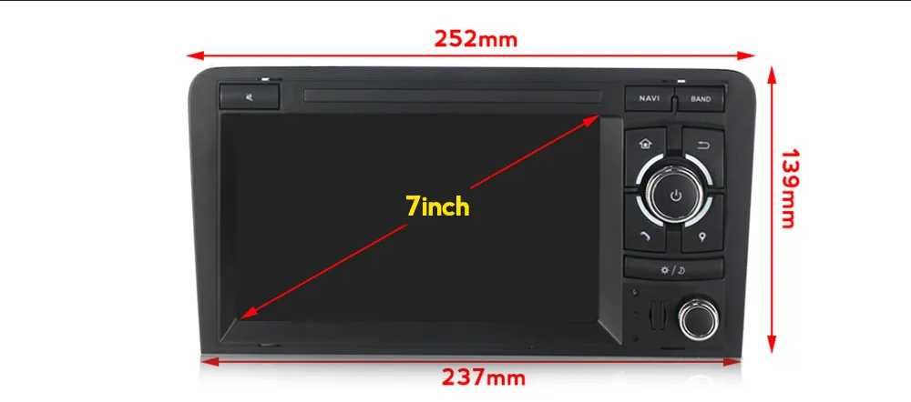 Radio dotykowe nawigacja Audi A3 8P 2003=2012 ANDROID 12 2/32GB RDS