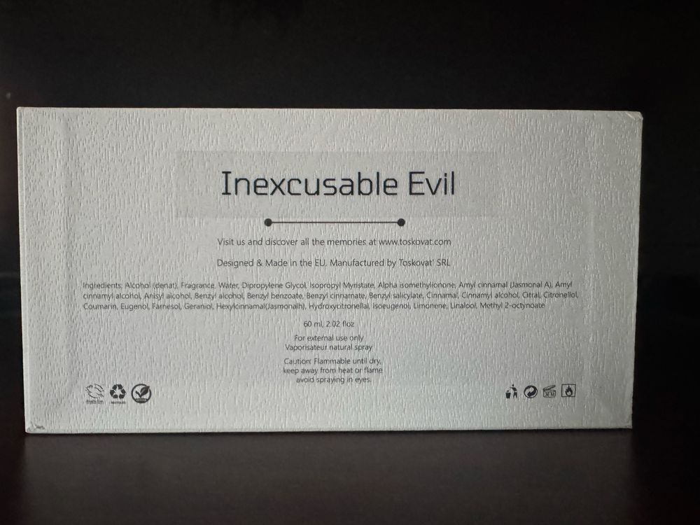 Toskovat Inexcusable Evil 60 ml