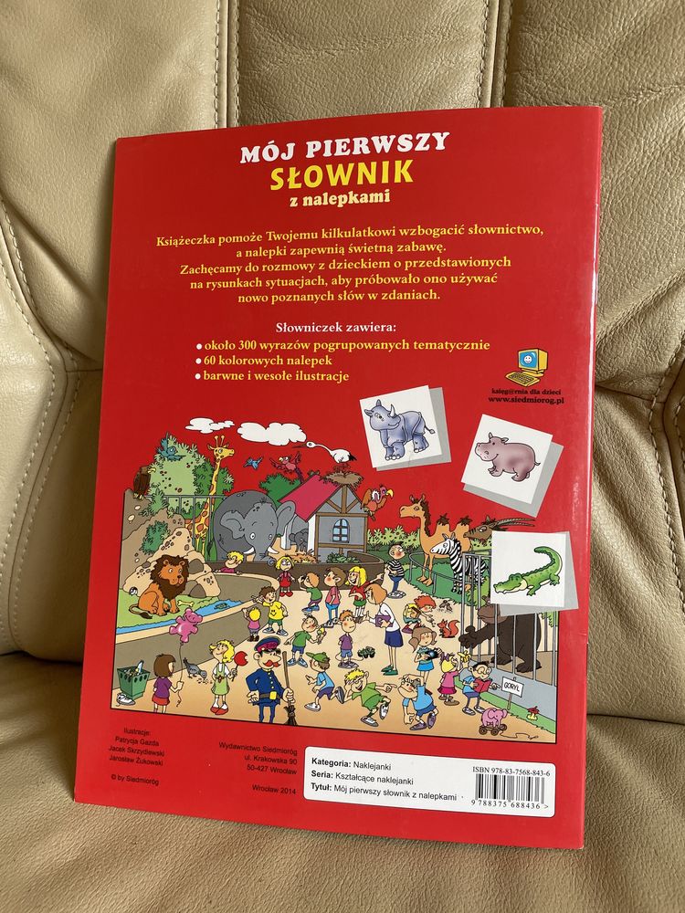 Książka Mój pierwszy słownik z nalepkami 3-5 lat