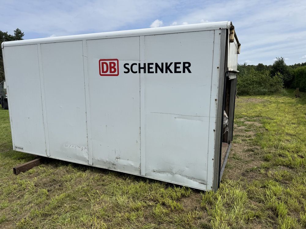 Kontener magazyn stróżówka drewutnia transport