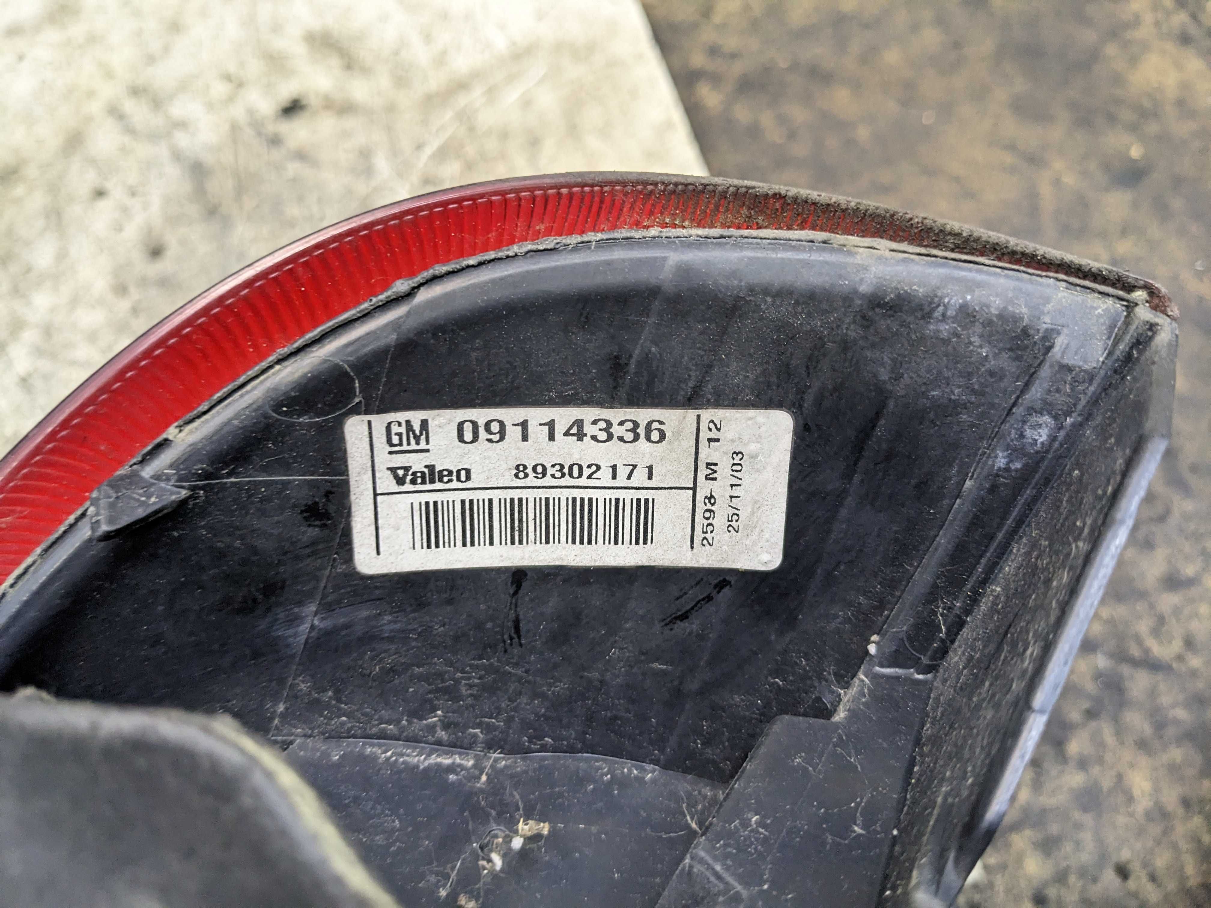 Opel Corsa C Lampa Lewa Tylna LT