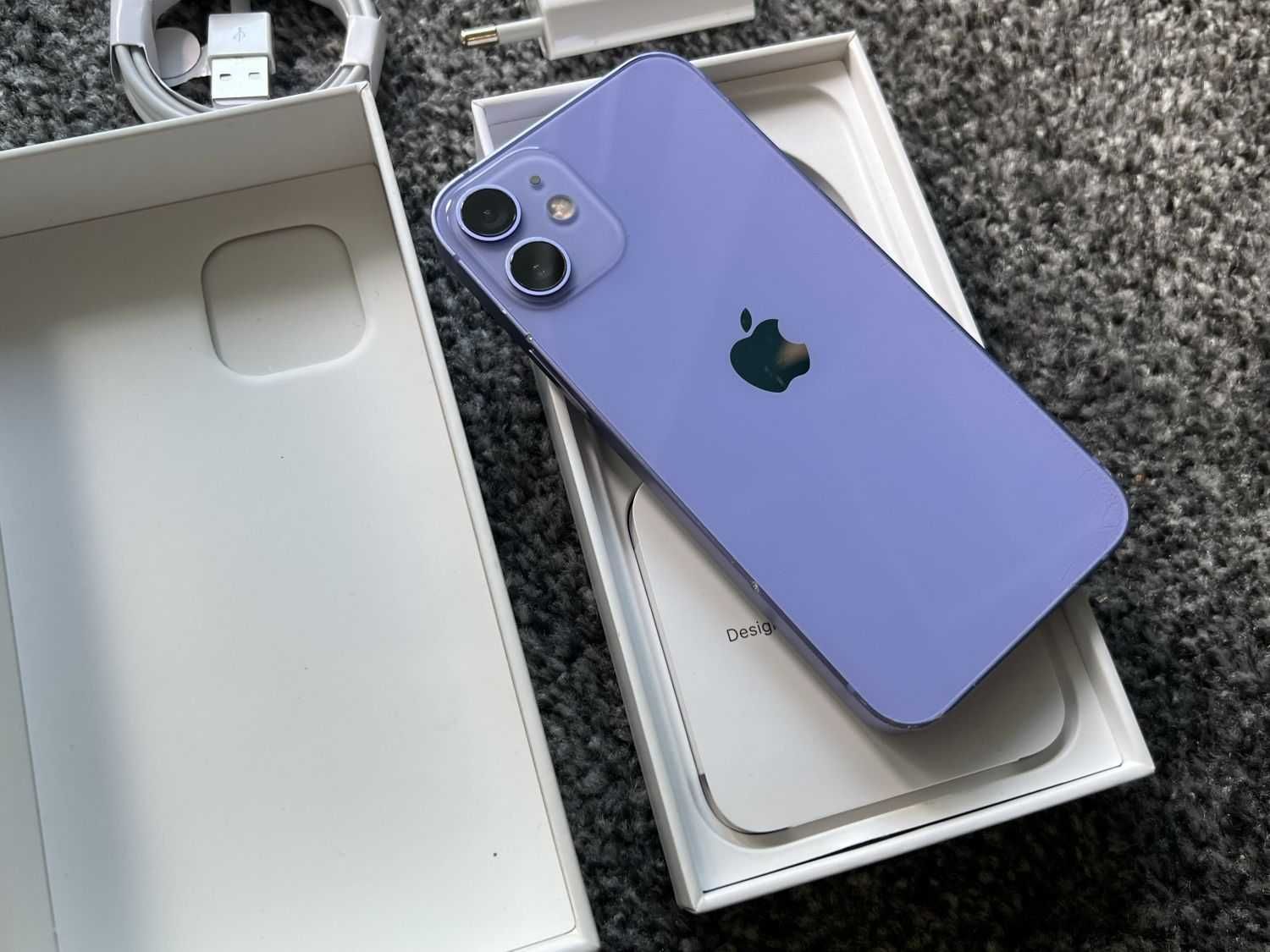 iPhone 12 Mini 128GB Purple Fioletowy Violet Bateria 96% Gwarancja