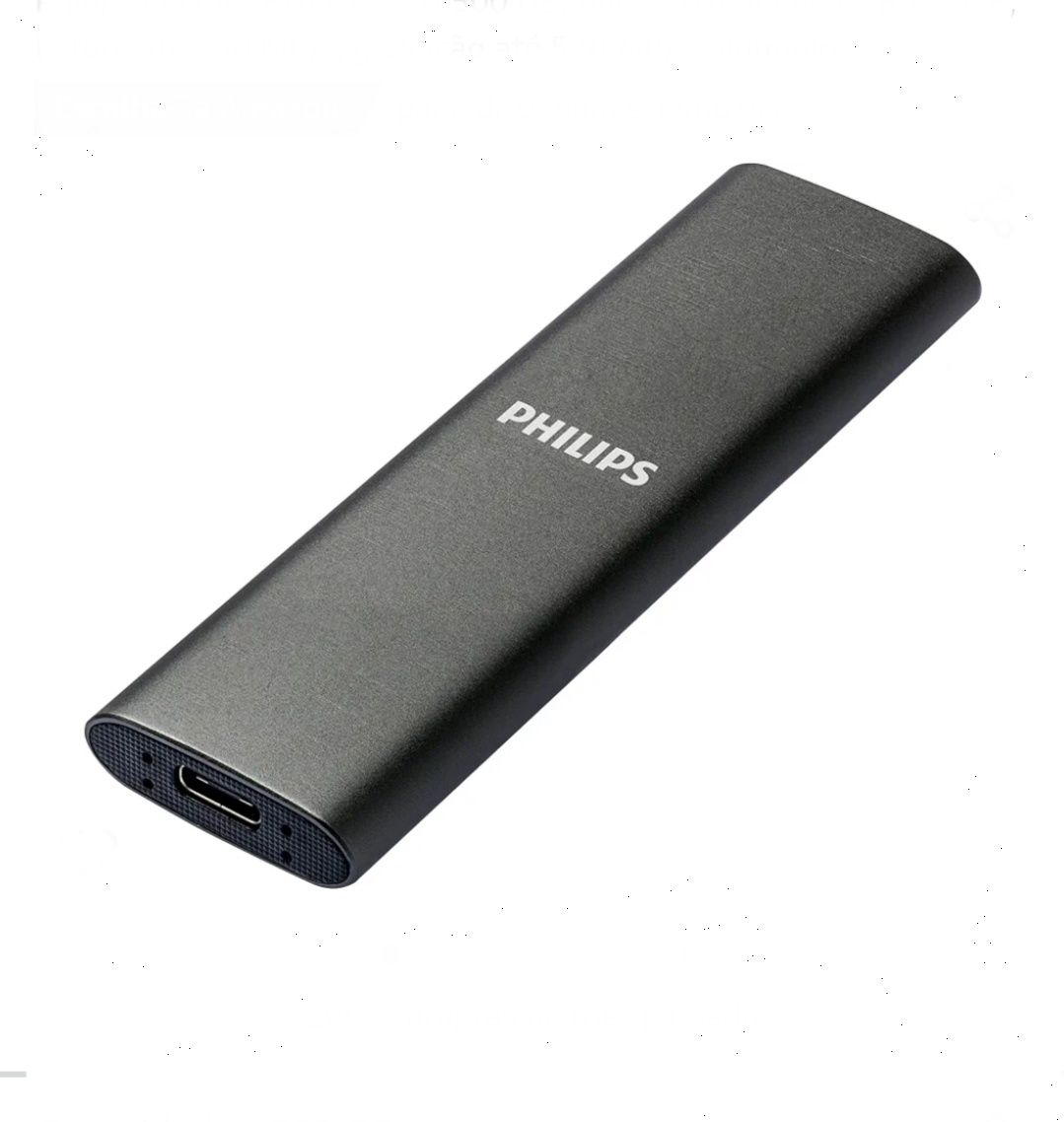 NOVO Philips Disco Externo SSD 500GB, 540MB/s USB 3.2