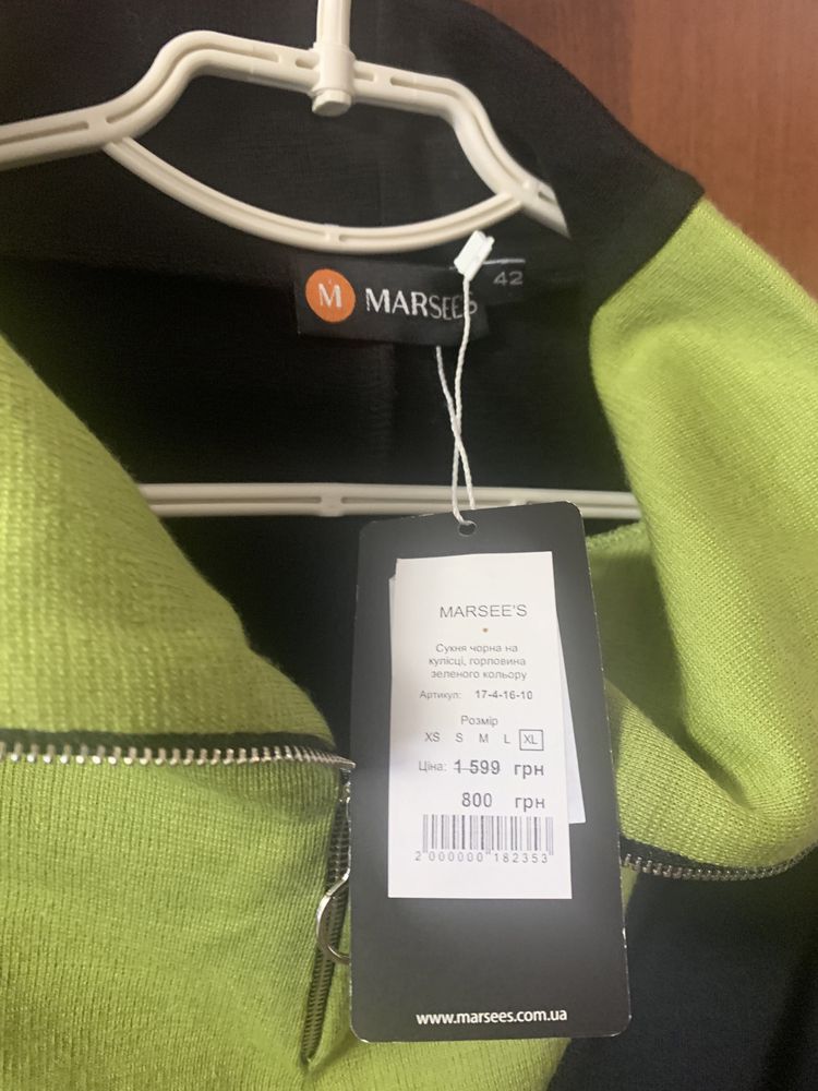 Нова трикотажна сукня Marsee’s 42р., XL, плаття, чорне, з утяжкою