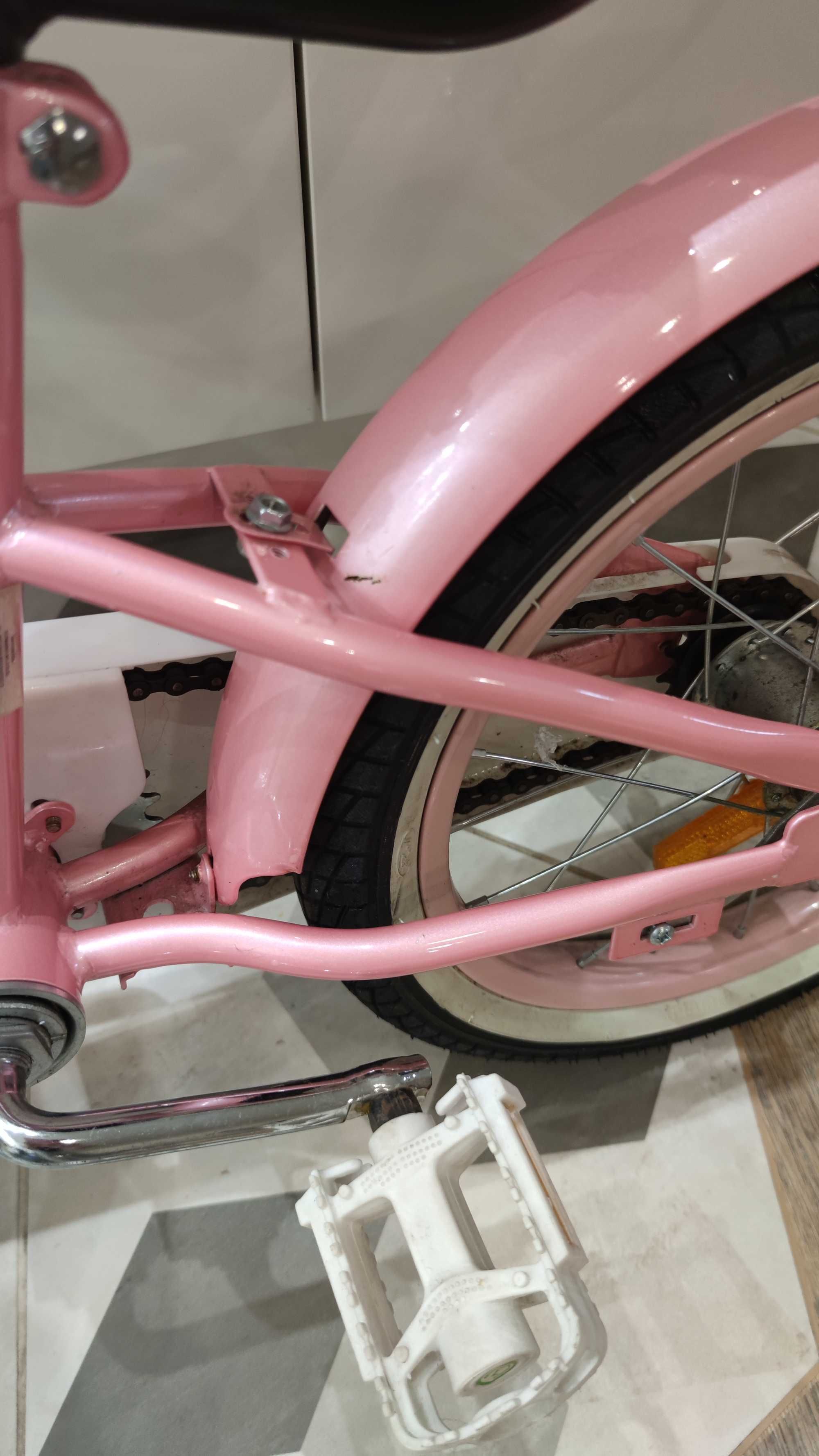Różowy rower marki Swan 16'