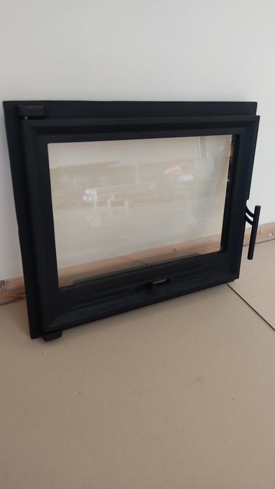 Дверка каміна 490х600мм Булат з регулятором.Дверца топочная