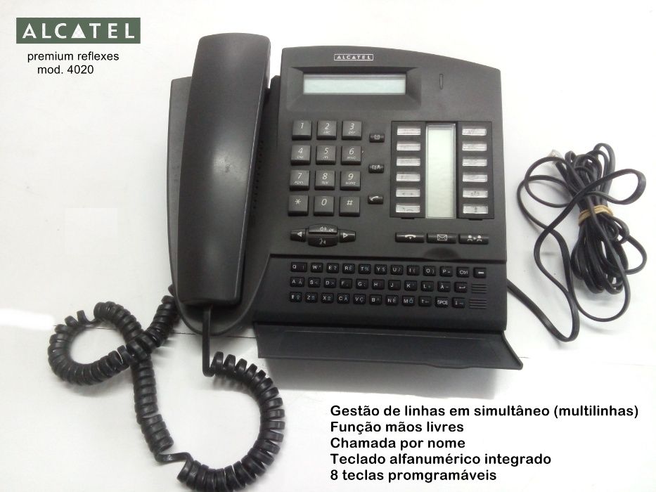 Telefones central + telefones analógicos vintage