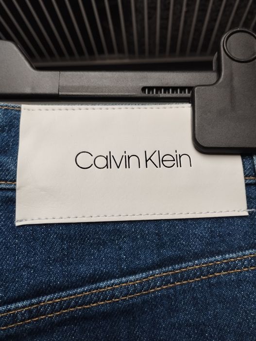 Spódnica midi jeansowa jeans Calvin klein guziki spódnica jeansowa