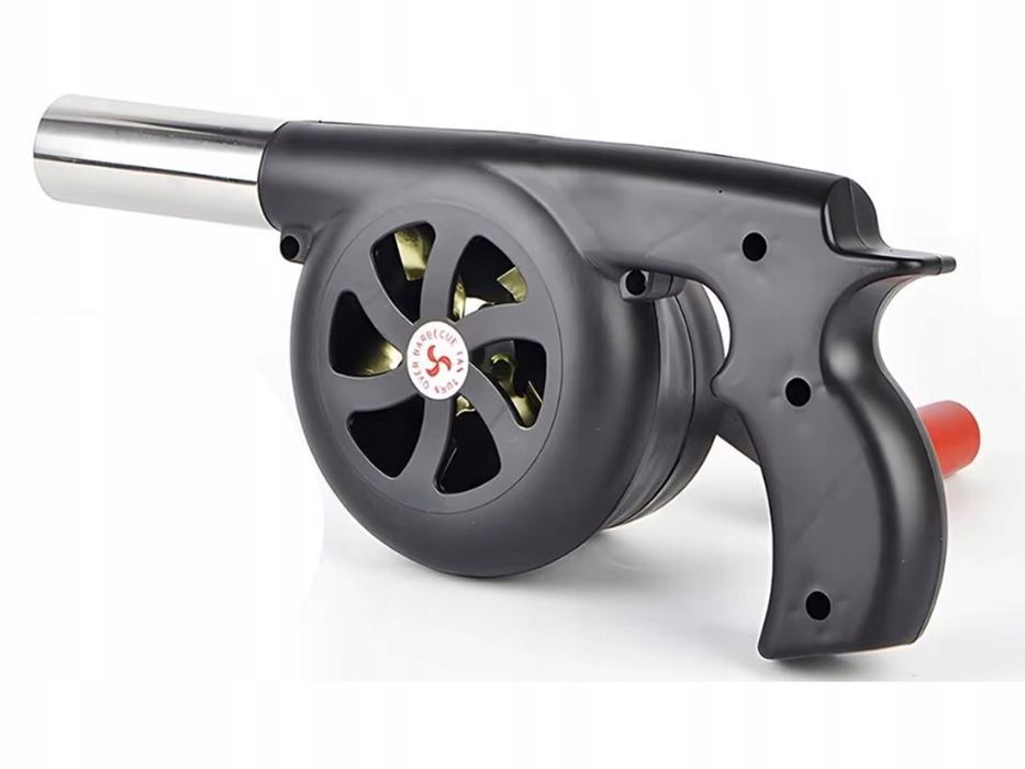 Dmuchawa ręczna rozpalania grilla ogniska pieca kominka mocna korbka