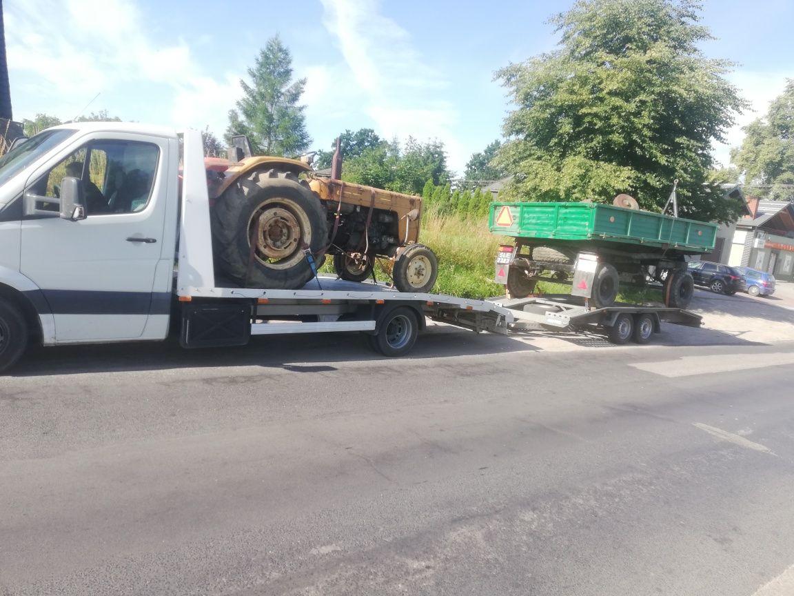 Laweta Pomoc Drogowa autolaweta transport Wciągarka Maszyny Rolnicze