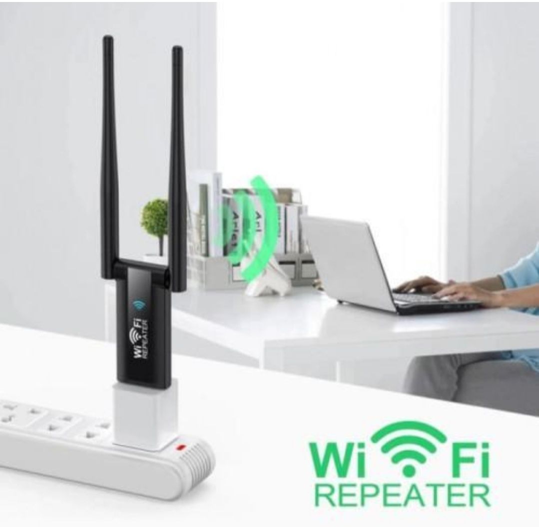 USB ретранслятор підсилювач WiFi сигналу (репітер) на 2 антени (9205).