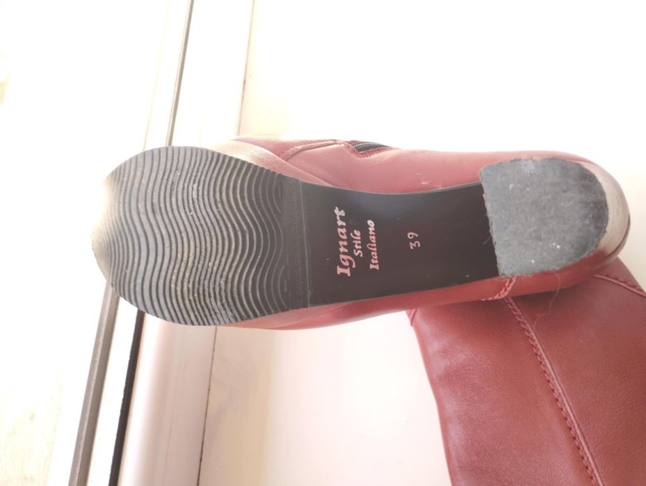 Чоботи жіночі демісезонні шкіряні