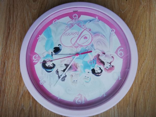 Zegar zegarek ścienny dziecięcy Princess