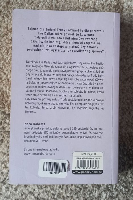 Śmierć o Tobie pamięta J D Robb Nora Roberts