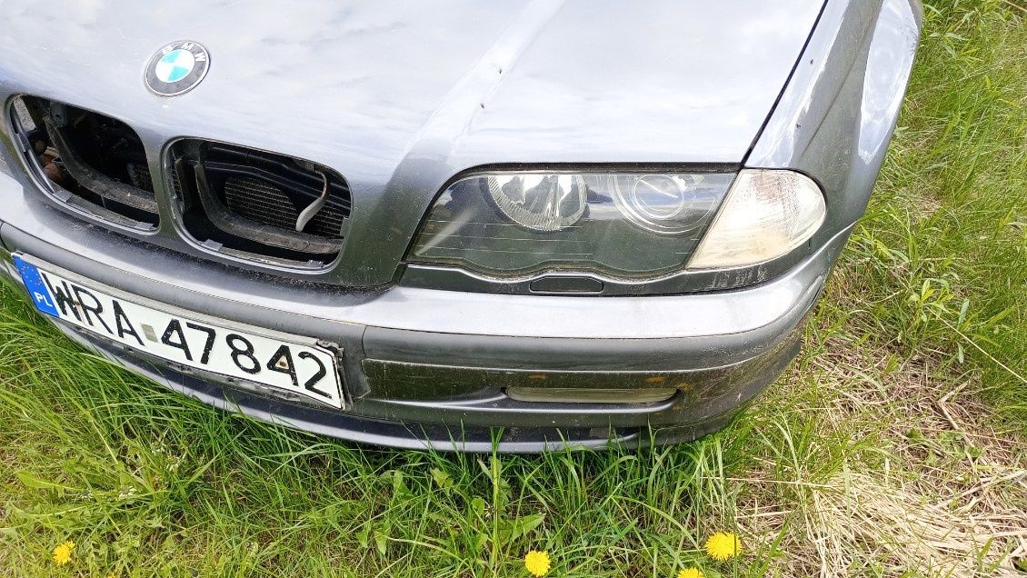 BMW E46 na części maska zderzak błotniki lampy i .