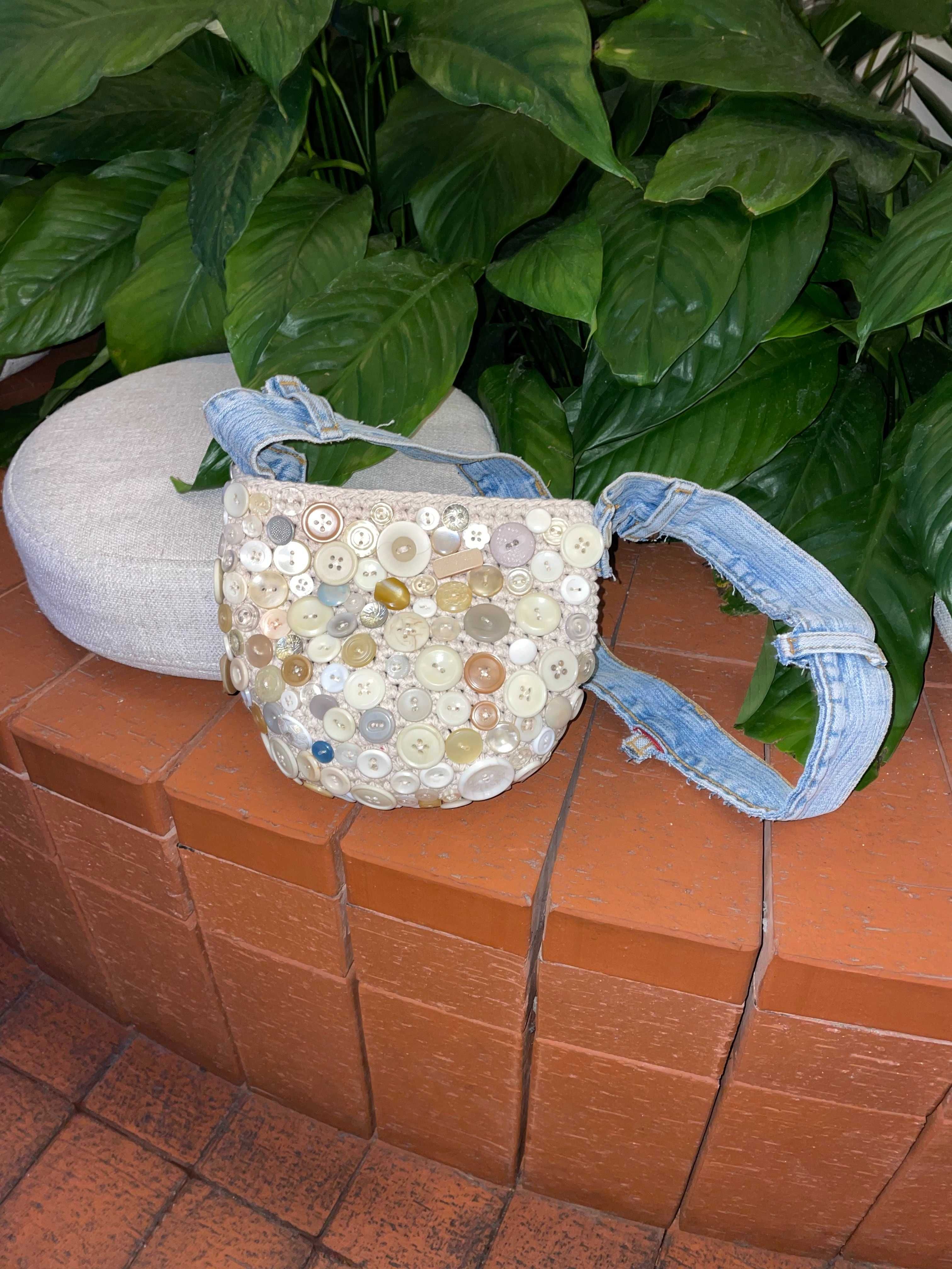 bolsa de croché upcycle